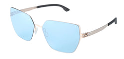 Shiny Rose Gold / Shiny Rose Gold Frame | Blue Mirror Blue Mirror Lens