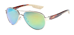 400611 Rose Gold Frame | Green Mirror Lens