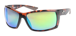 900711 Retro Tortoise Frame | Green Mirror Lens