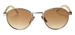 Silver Frame | Light Yellow Gradient Brown Lens