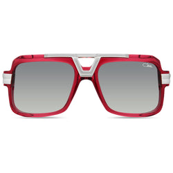 Red - Silver Frame | Gradient Bordeaux Lens