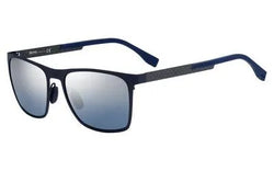 Matte Blue Carbon 0KCS/9U Frame | smoke mirror gradient lens 9U Lens