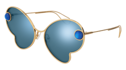 Gold 003 Frame | BLUE Lens